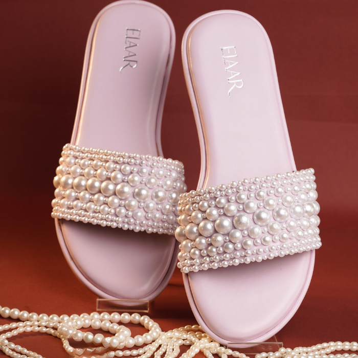 Pastel Pink & Pearl Flats