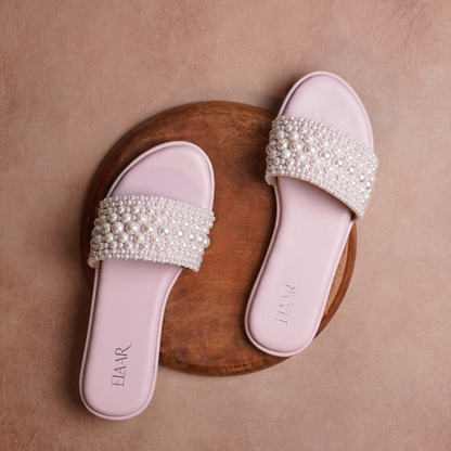 Pastel Pink & Pearl Flats