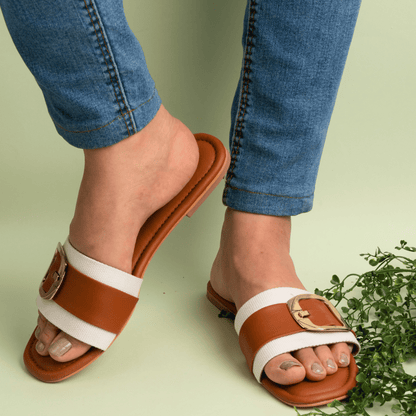 Canvas Tan Flats