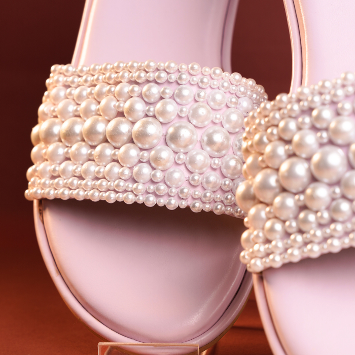 Pastel Pink & Pearl Flats