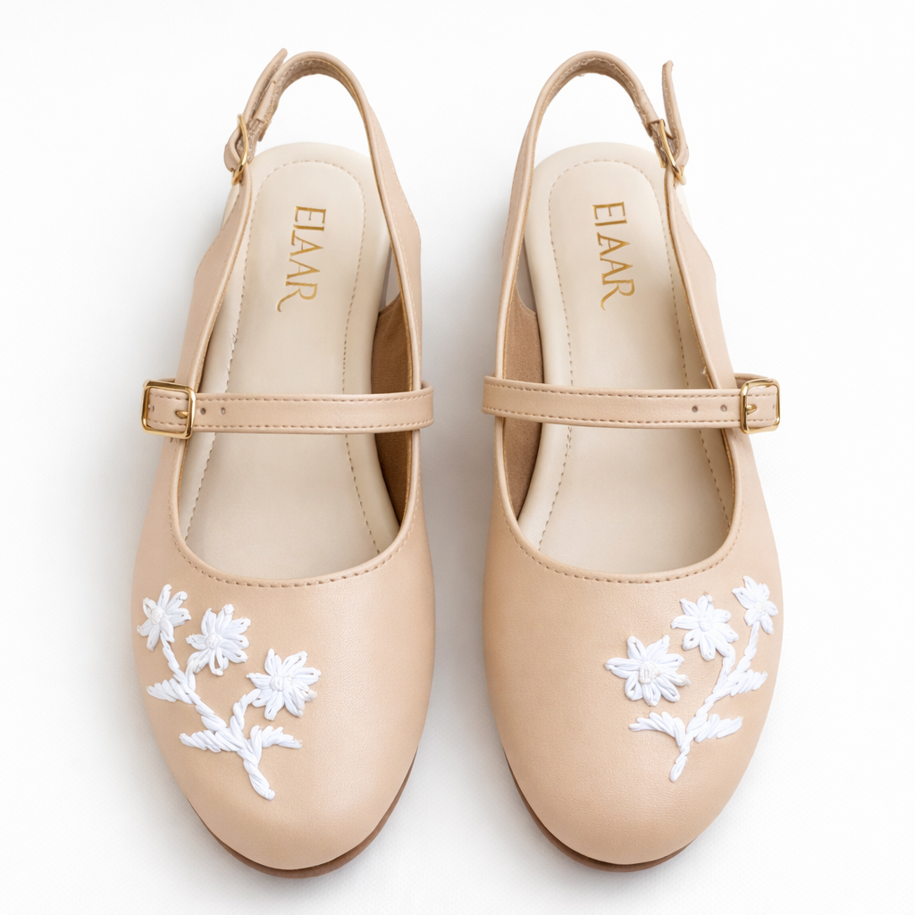 Nude Mary Jane Sandals
