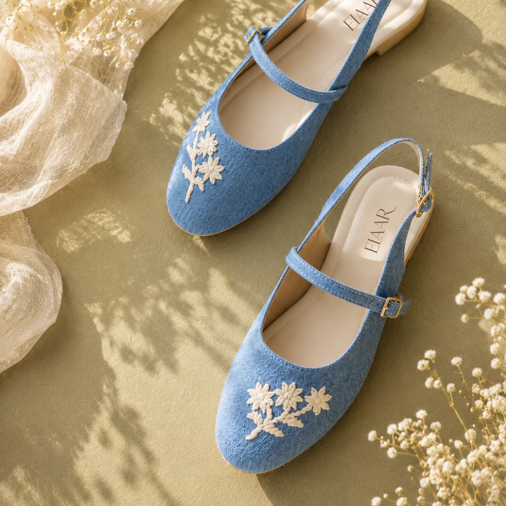 Denim Mary Jane Sandals