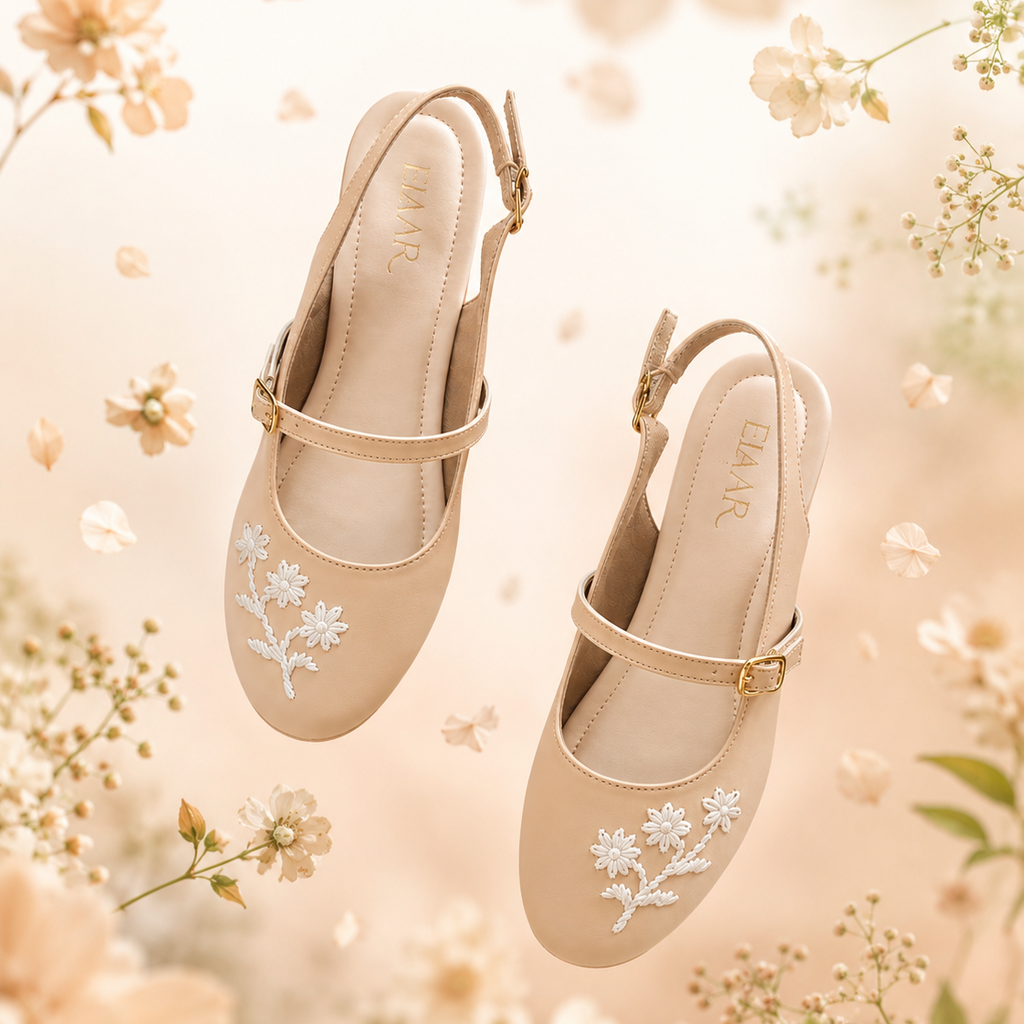 Nude Mary Jane Sandals