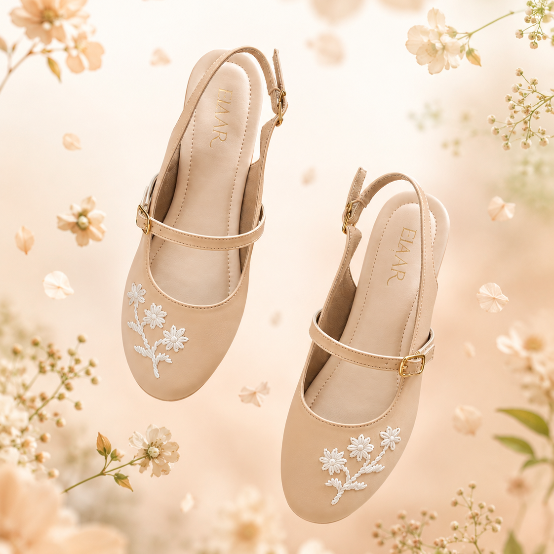 Nude Mary Jane Sandals
