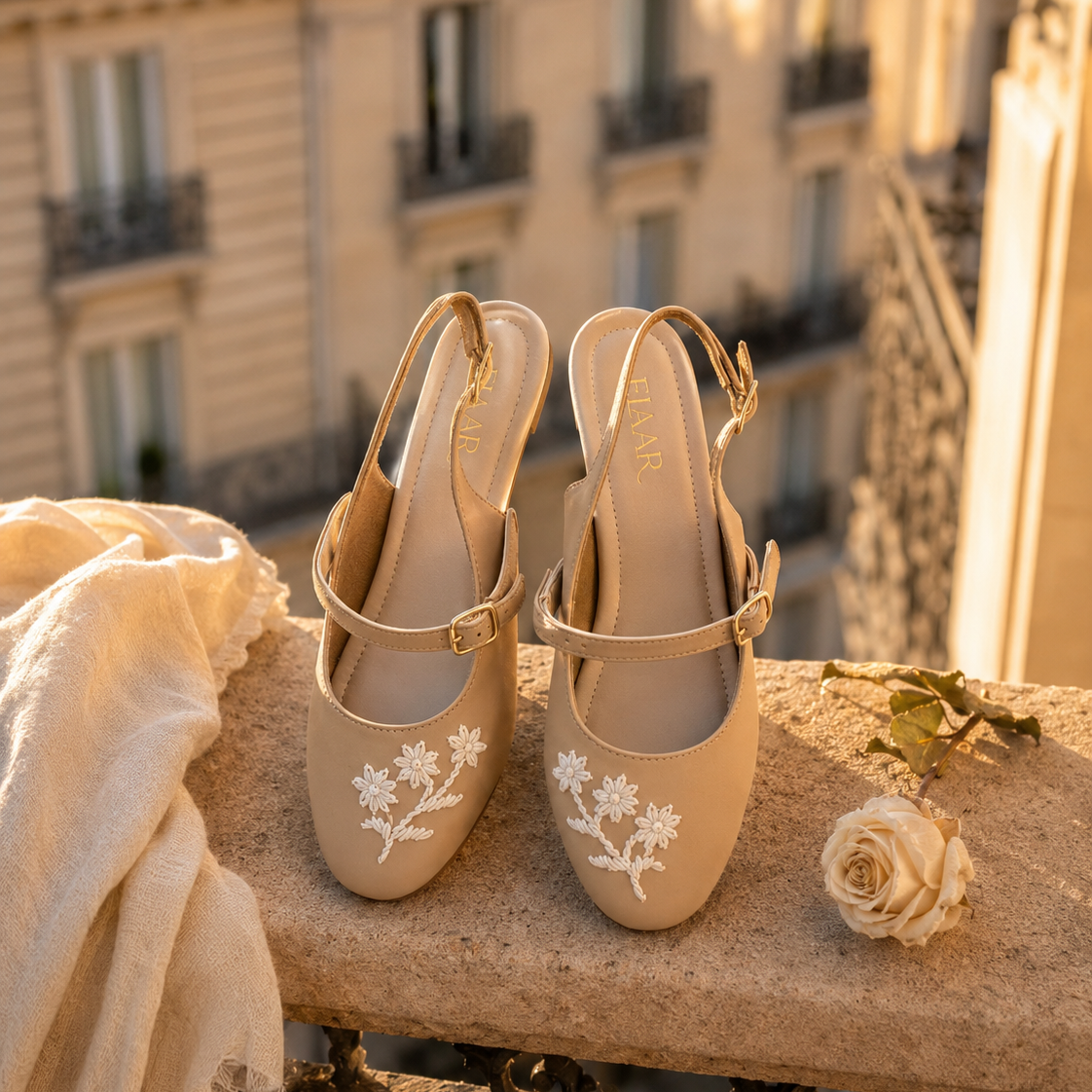 Nude Mary Jane Sandals