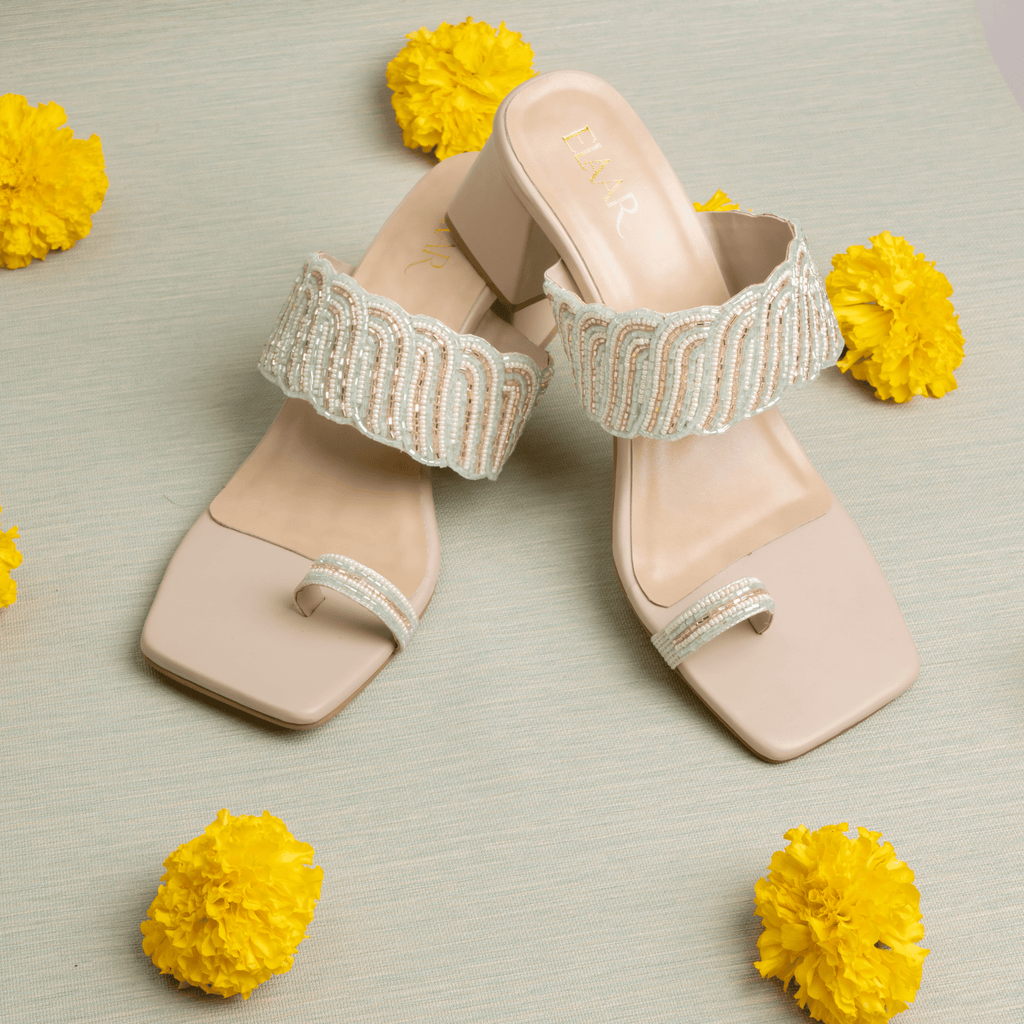 Pearl Wave Block Heels