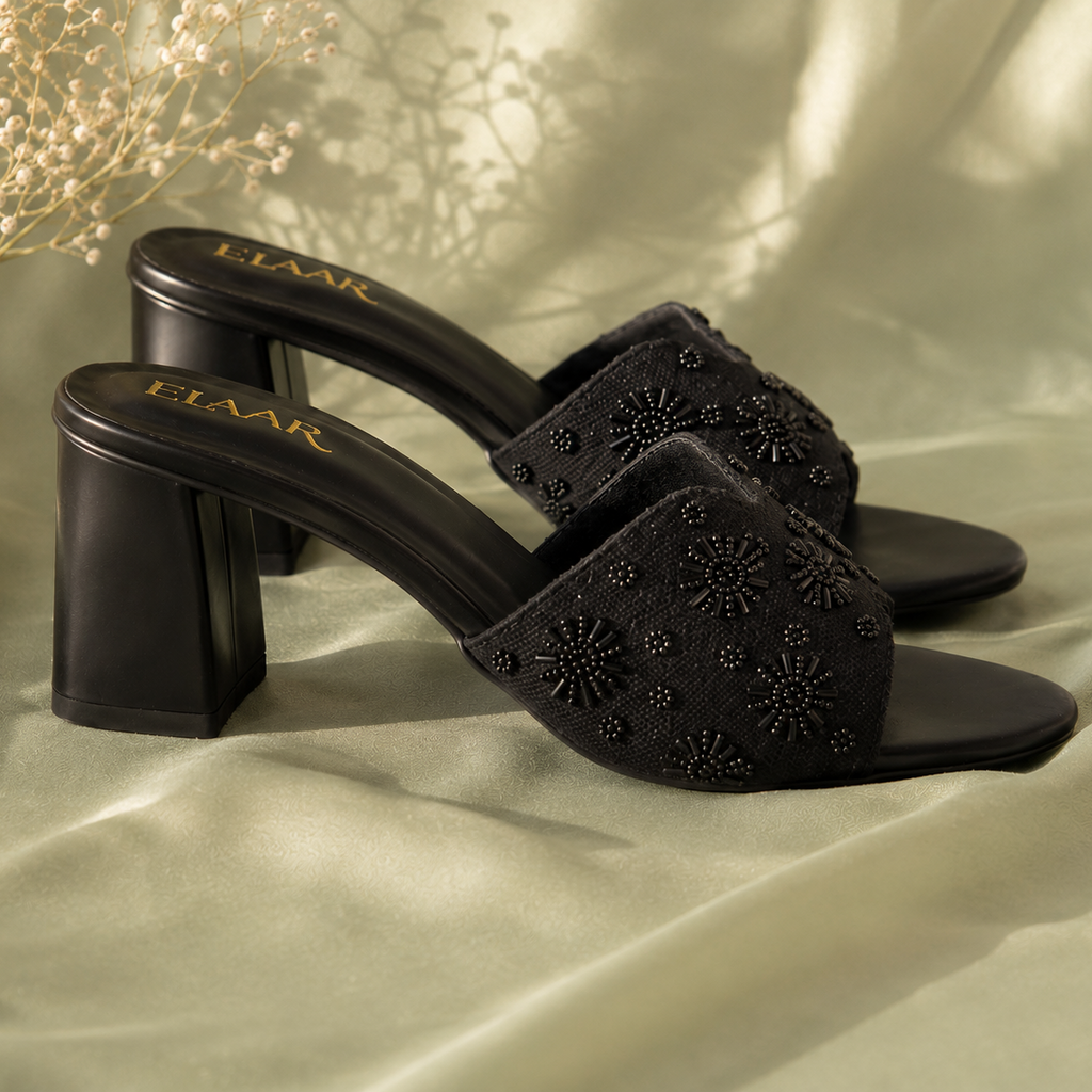 Sera Black Block Heels