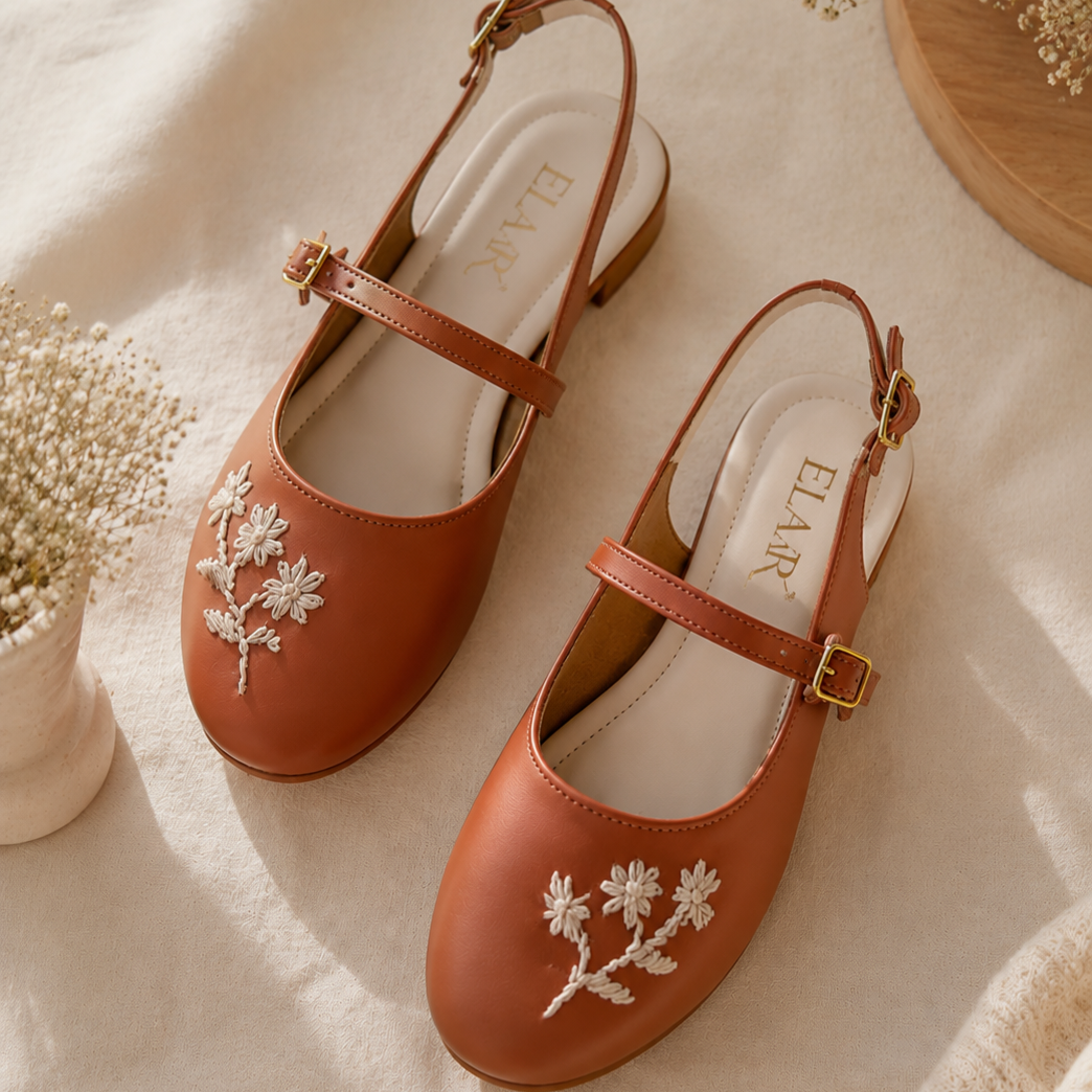 Tan Mary Jane Sandals