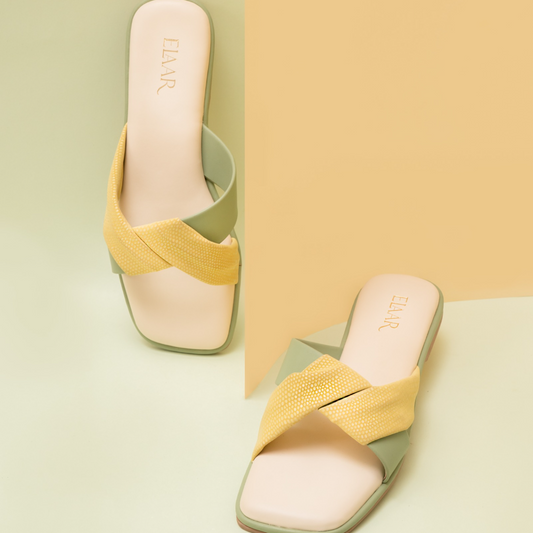 Lemon Wrap Around Flats